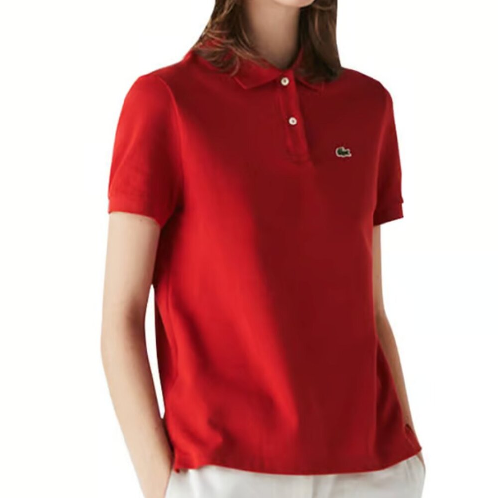 Lacoste Classic Petit Piqué Polo - Red - Women's XS / Size 32